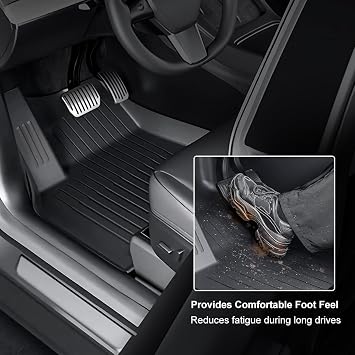 Model y Floor Mats Cargo Liner for Model Y 2023 2022 2021,KEEPUP 5-Seat All Weather Custom Fit Car Interior Accessories TPE Cargo Liner Vehicle Trunk Mat (Not Compatible with 7-Seat Model)
