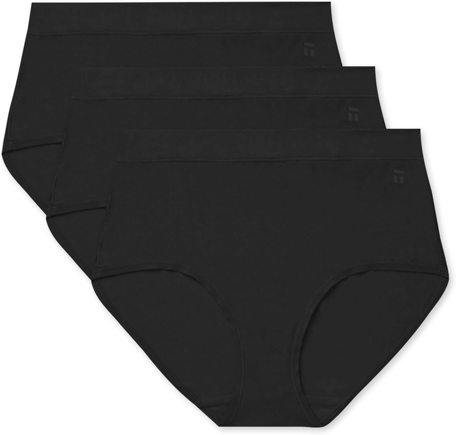 Tommy John Women's Second Skin High Rise Briefs – Soft, Stretchy, Breathable, Full Coverage High-Waisted Underwear