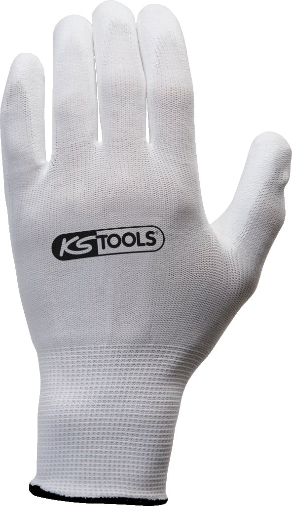 KS Tools 310.0450 Gloves Micro Fine - White (12 Pieces) L - Image 4