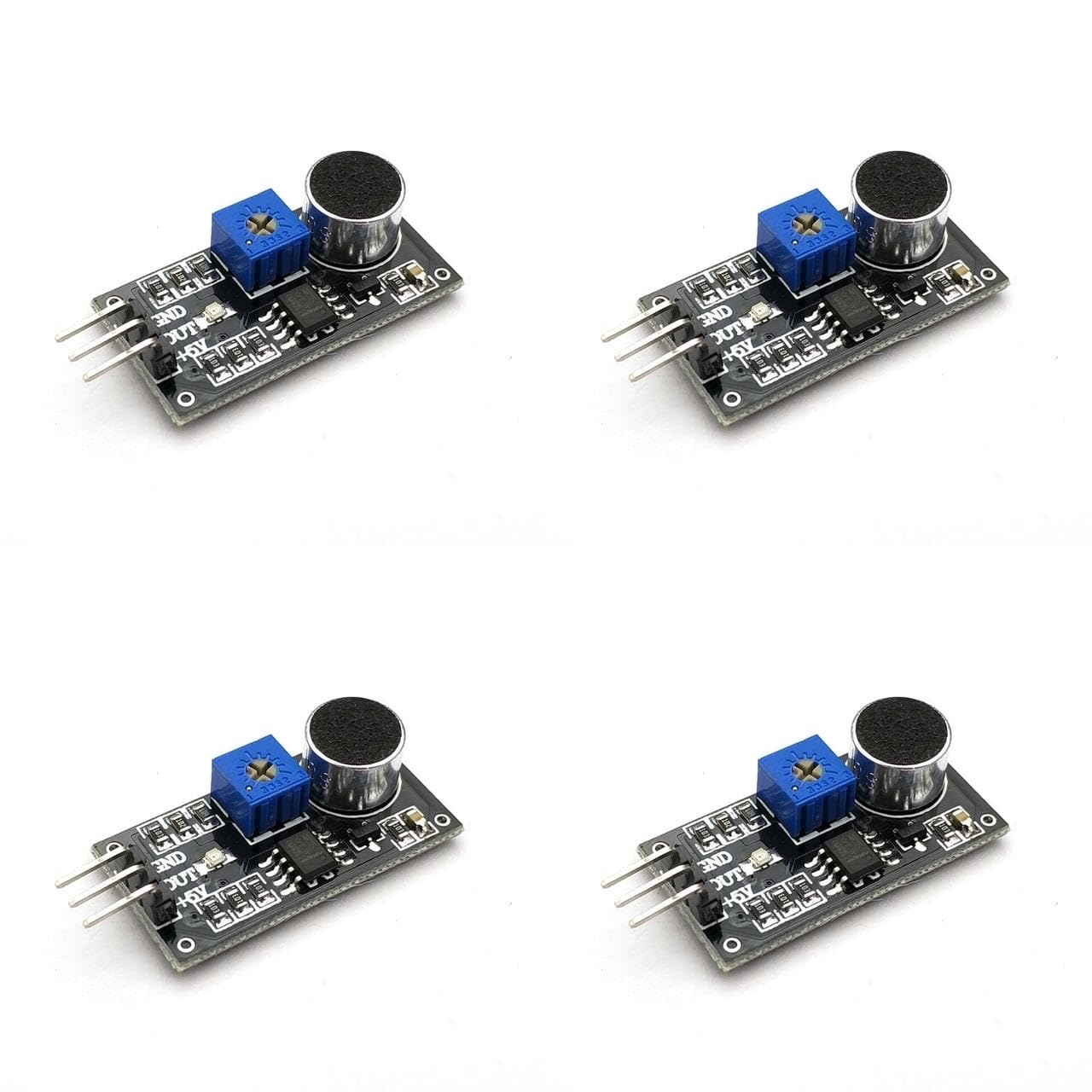 (4 pc) Pro3D LM393 Sound Detection Sensor Module-Black-picture-18