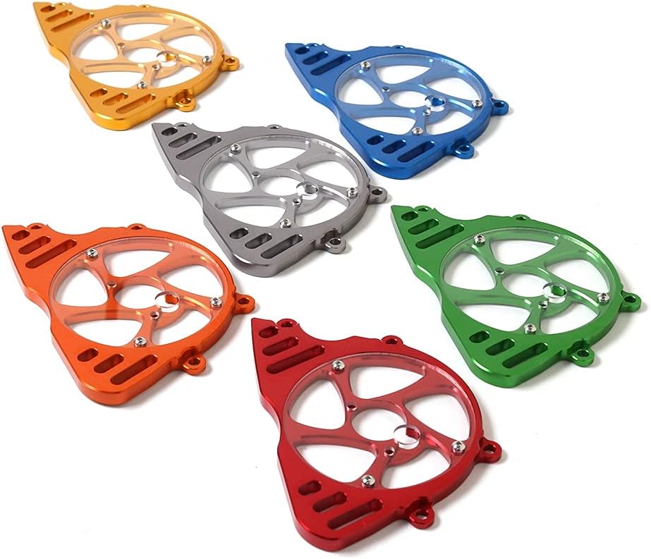 Accessories Motorcycle Accessories Front Sprocket Chain Guard Cover Left Side Engine Protective Cover for Kawasaki Z1000 2010-2017 - (Color: Orange)