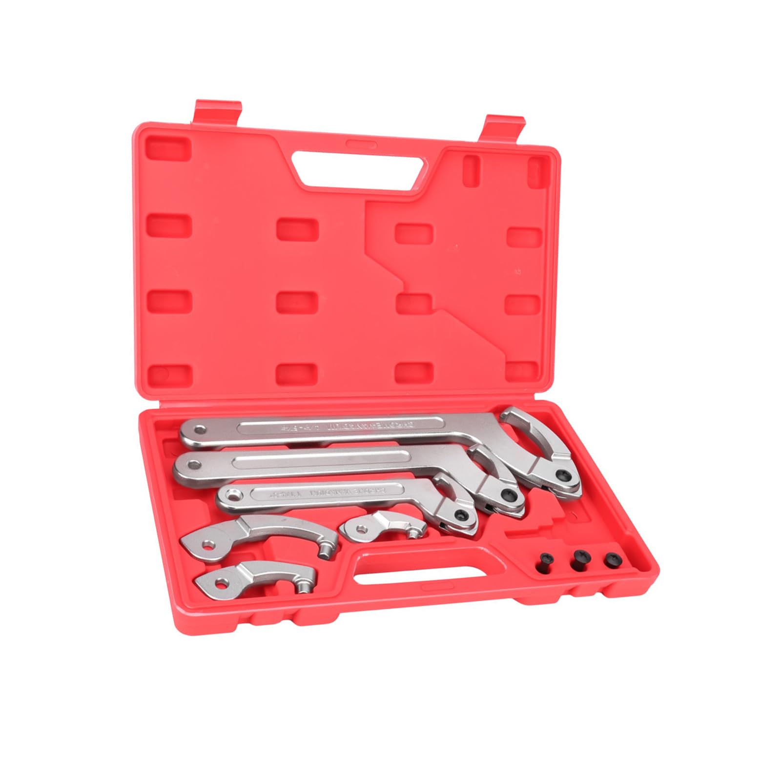 Juego de 6 llaves de tuerca en C, mango ergonómico ajustable, reparación profesional para fontanería, medidor de agua