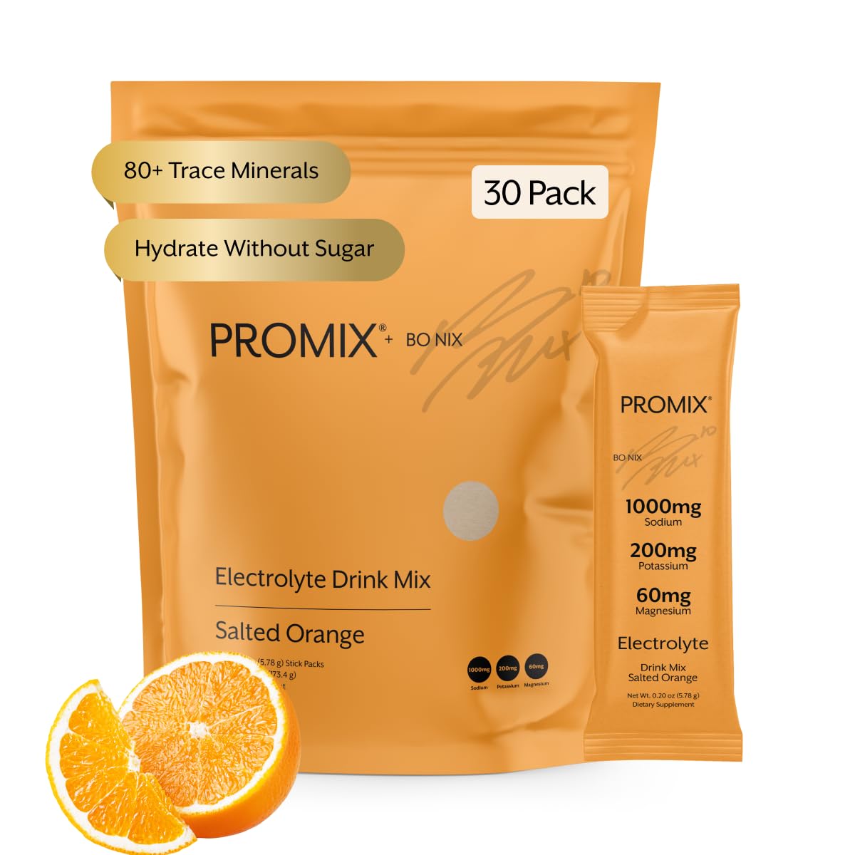 Promix Nutrition Electrolytes Powder, Salted Orange - 30 Servings