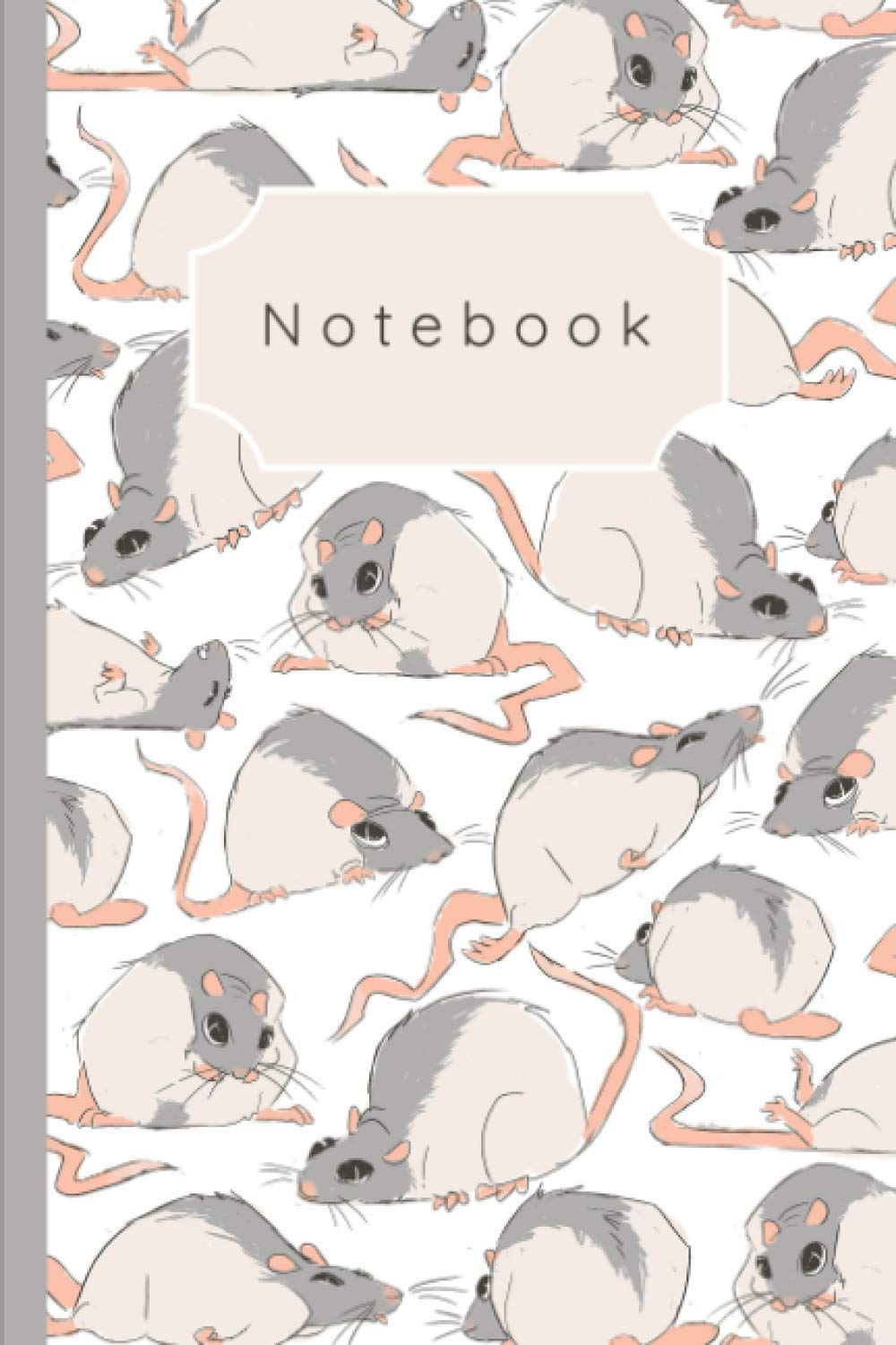 Rat Notebook/Travel Journal - 6x9 Atlas The Rat Character Artwork Book, With Lined Paper And Rats On The Inside (Notebooks)