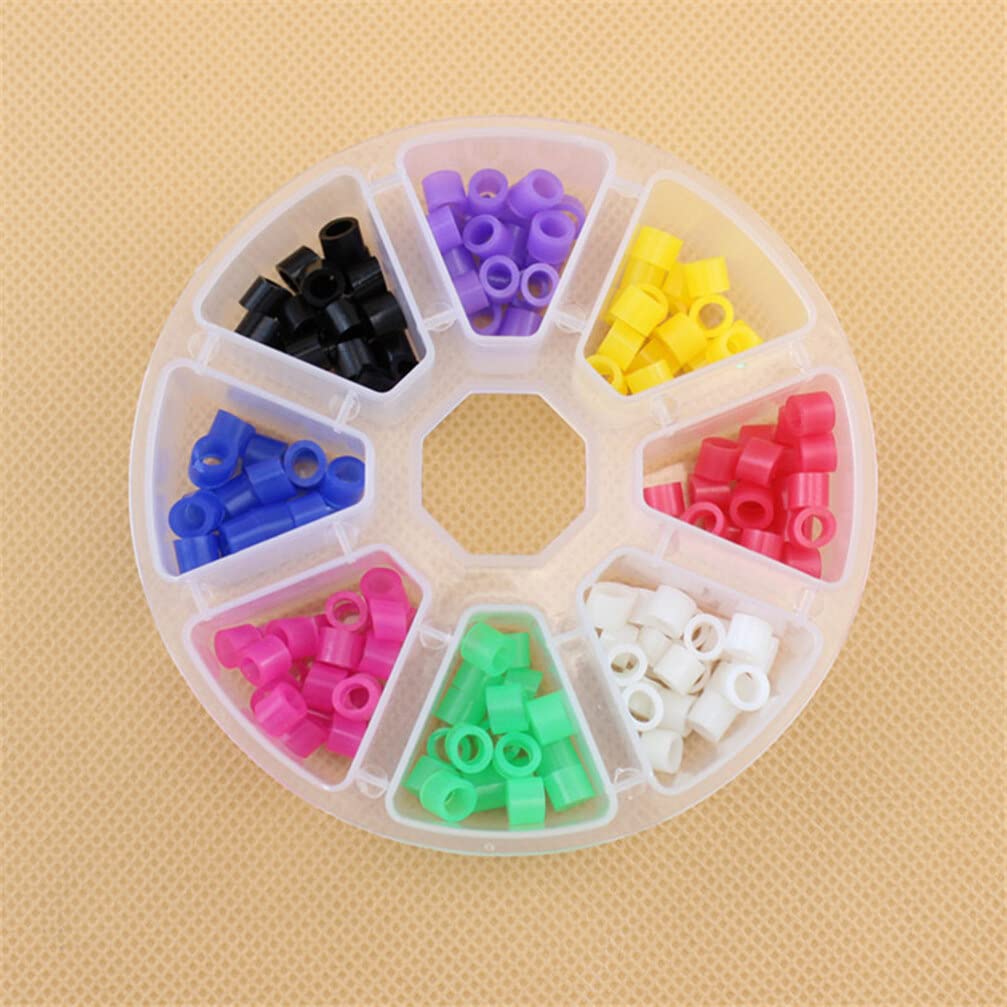 Healifty 320Pcs Silicone Code Rings Color Coded Markers for Safe Instrument Identification 4.13X4.13X1.96 Inch