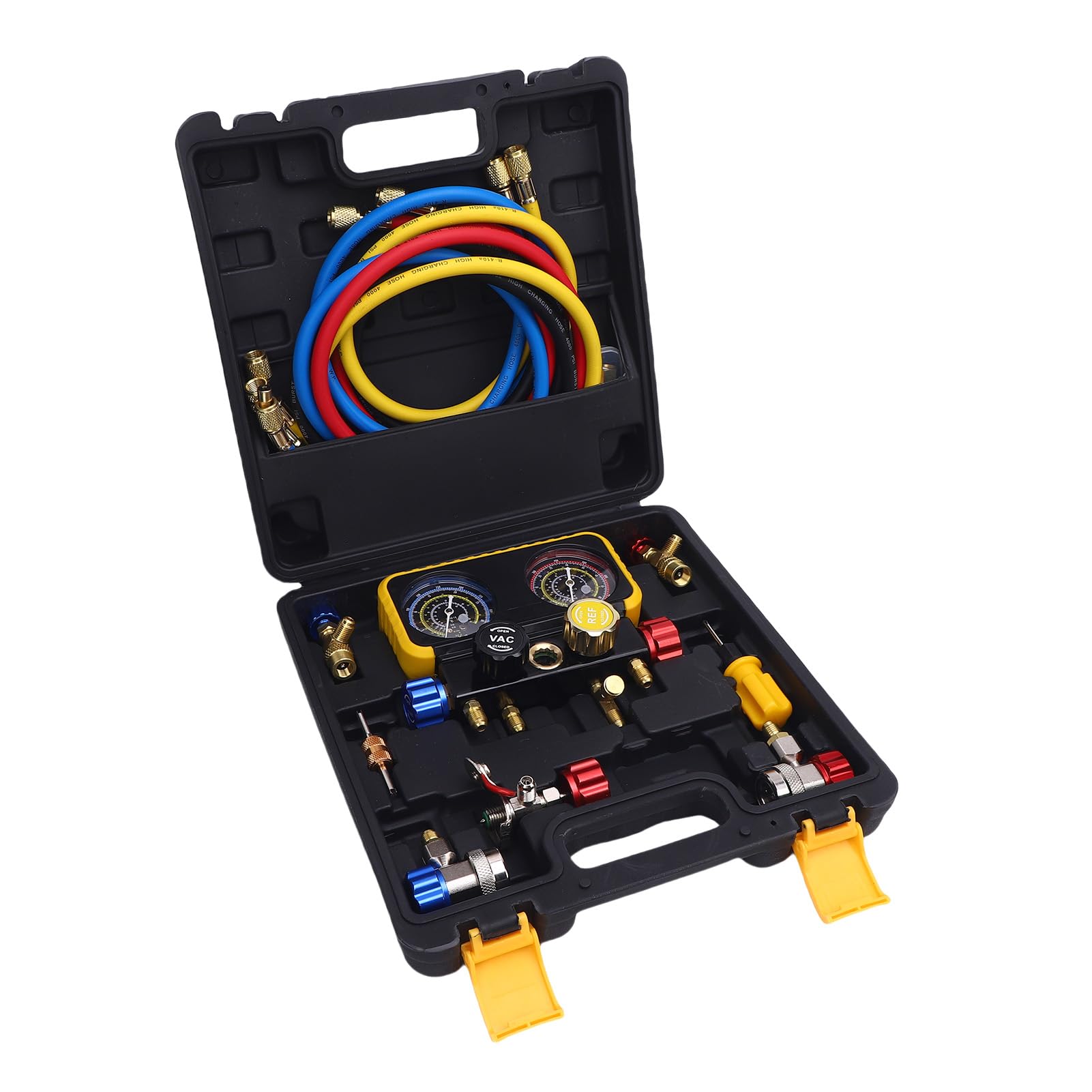 R410A冷媒とブラス製マニホールドゲージセット