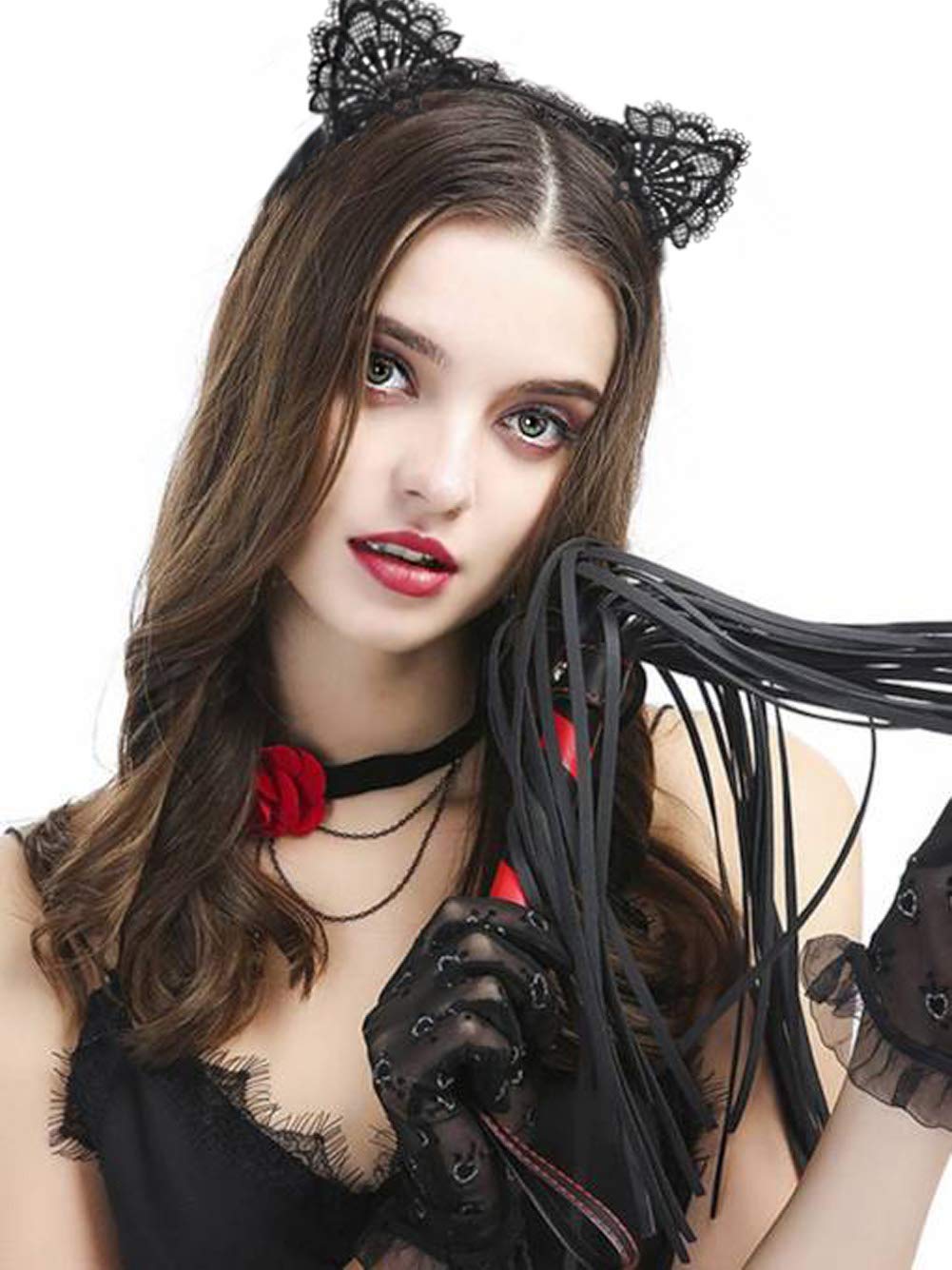 2PCS Lace Cat Ears Headband Exquisite Sweet Sexy Women Hair Accessories - Image 3