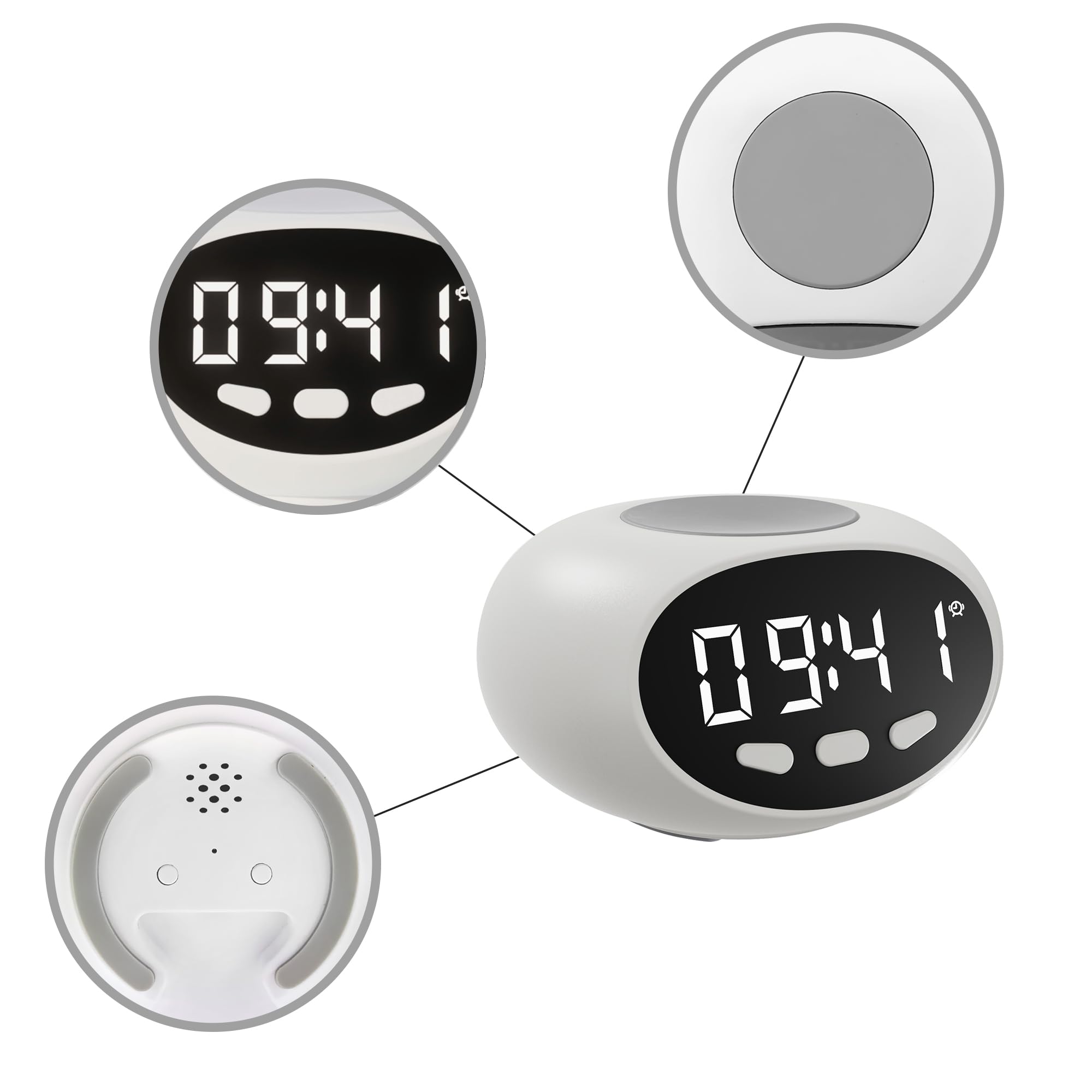 Amazon.com: Choyedusu Talking Alarm Clock Voice Recordable Clock
