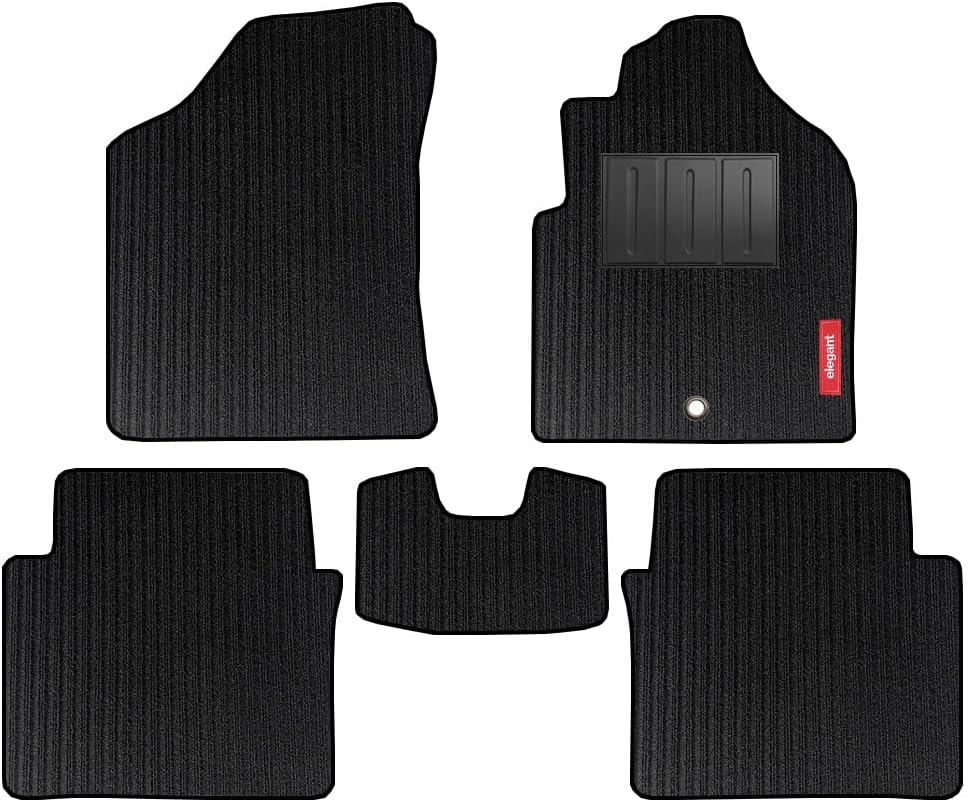 Elegant Pvc Cord Black Custom Fit Car Mat Compatible With New Hyundai Exter