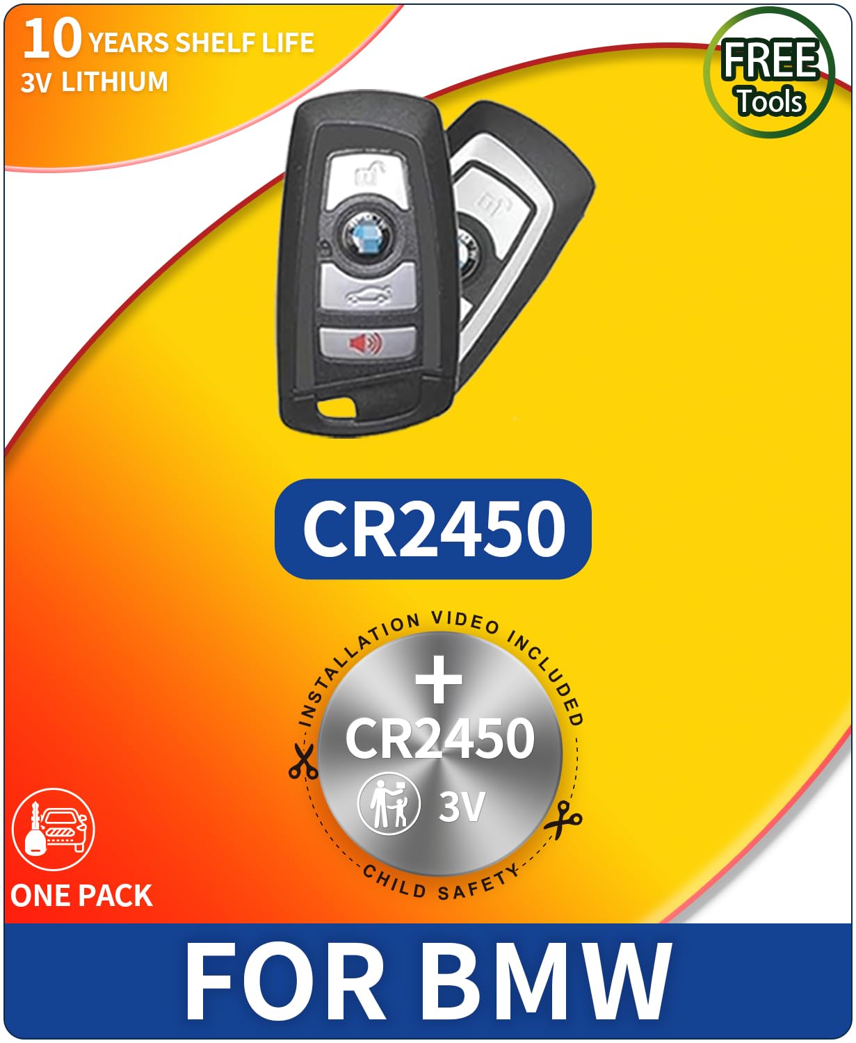 Key fob Battery Replacement for BMW (2009-2021) 2 3 5 6 7 M F Series Alpina(320i 320xi 328i 328xi 335i 335is 335xi F22 F45 F46 528i 528xi 535i 535xi