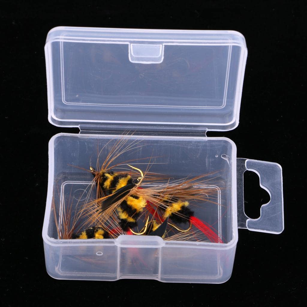 CALANDIS™ 5Pcs Bumble Bee Nymph Trout Flies Fly Fishing Hook Insect Baits Dry Flies-image-16