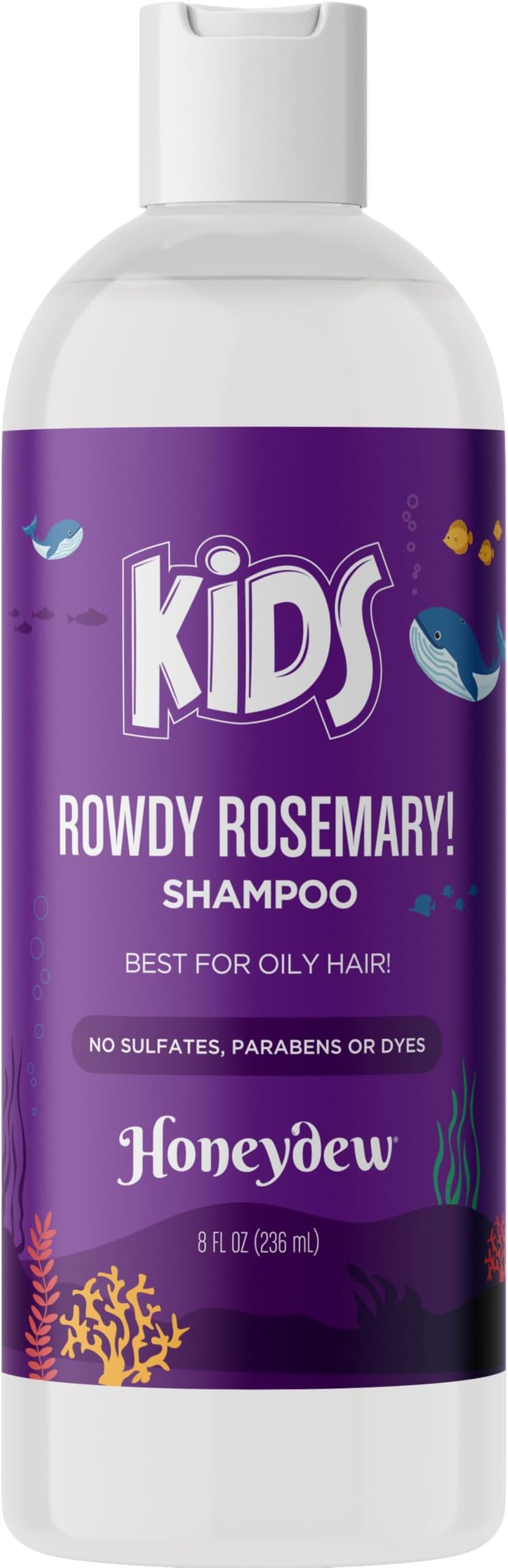 Deep Cleansing Shampoo for Kids - Paraben & Sulfate Free Kids for Oily Hair and Scalp with Tea Tree and Rosemary Essential Oils - Gentle Nourishing Shampoo for Build Up Flakes and Dry Scalp