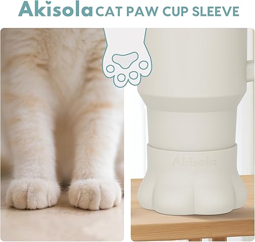 Miniatura 3 de ORIHILL Akisola - Funda para botas de pata de gato, cubierta inferior de silicona para botella de agua, adecuada para Hydro Flask de 40 onzas,