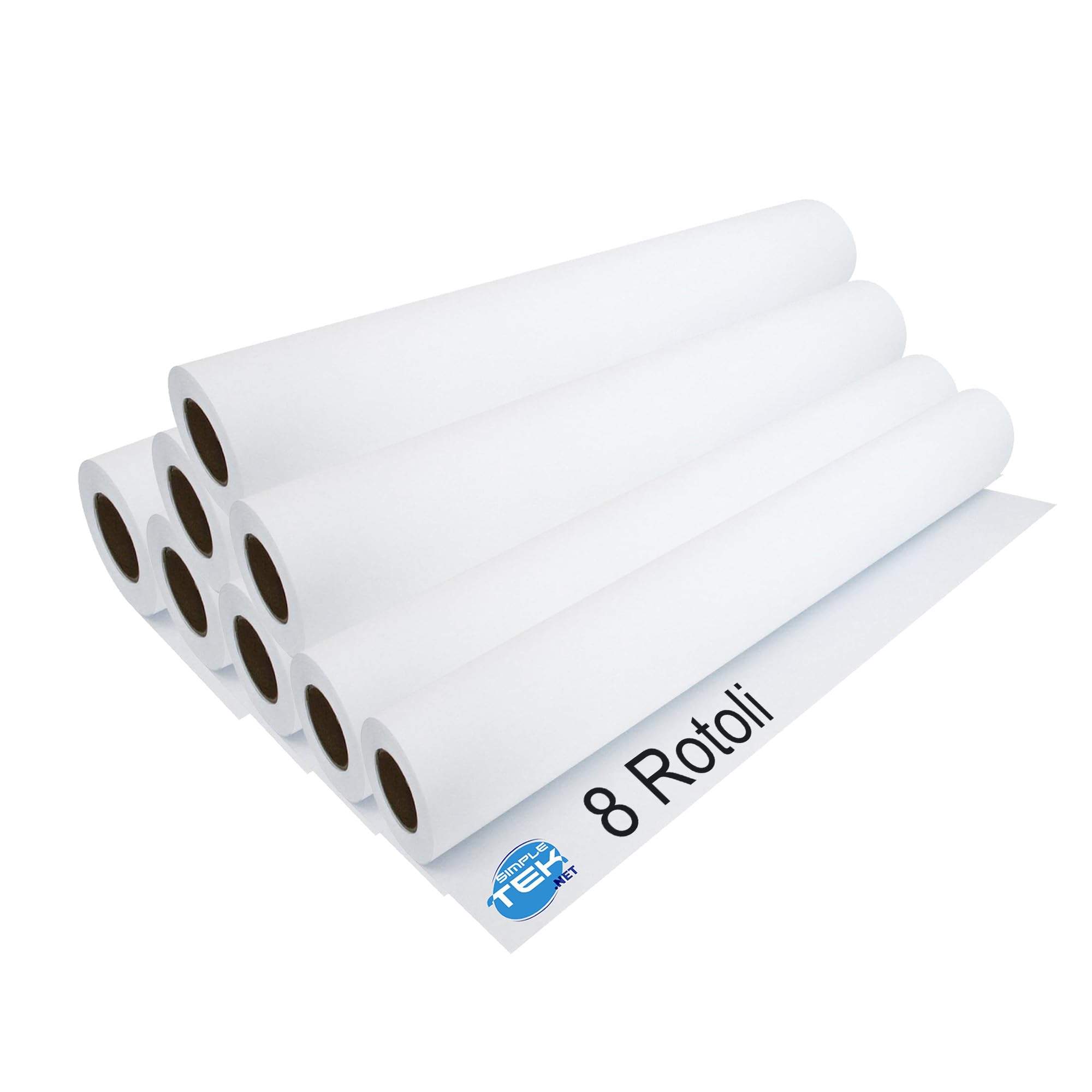 SIMPLETEK Ploter A2 8 rolek 420 mm - 80 g/m² biały matowy atrament, 50 metrów, dusza 50 mm
