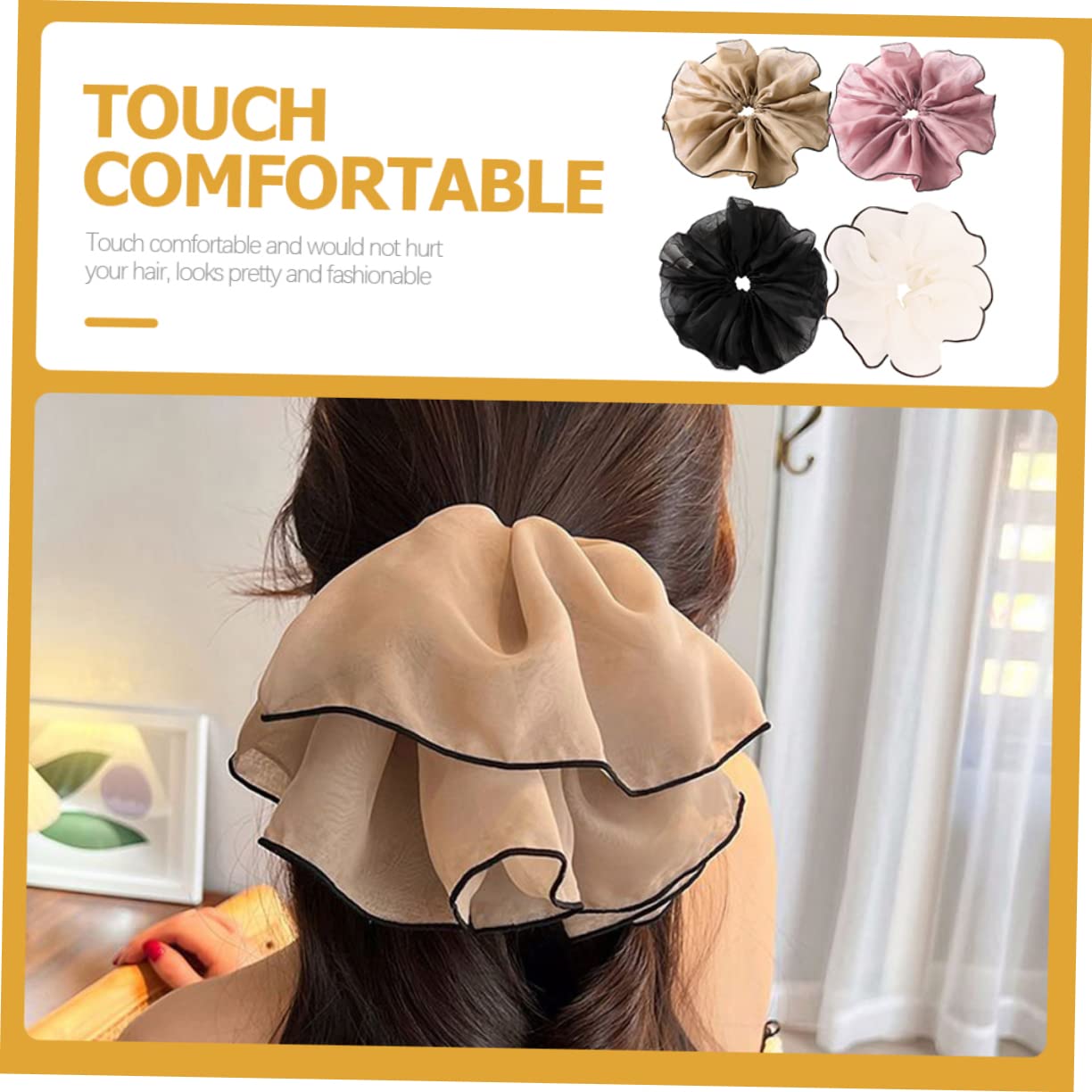 Beavorty 16piezas Scrunchies De Gran Para Mujer Coleteros De Pelo Elásticos Neutros Para Peinados De Fiesta y