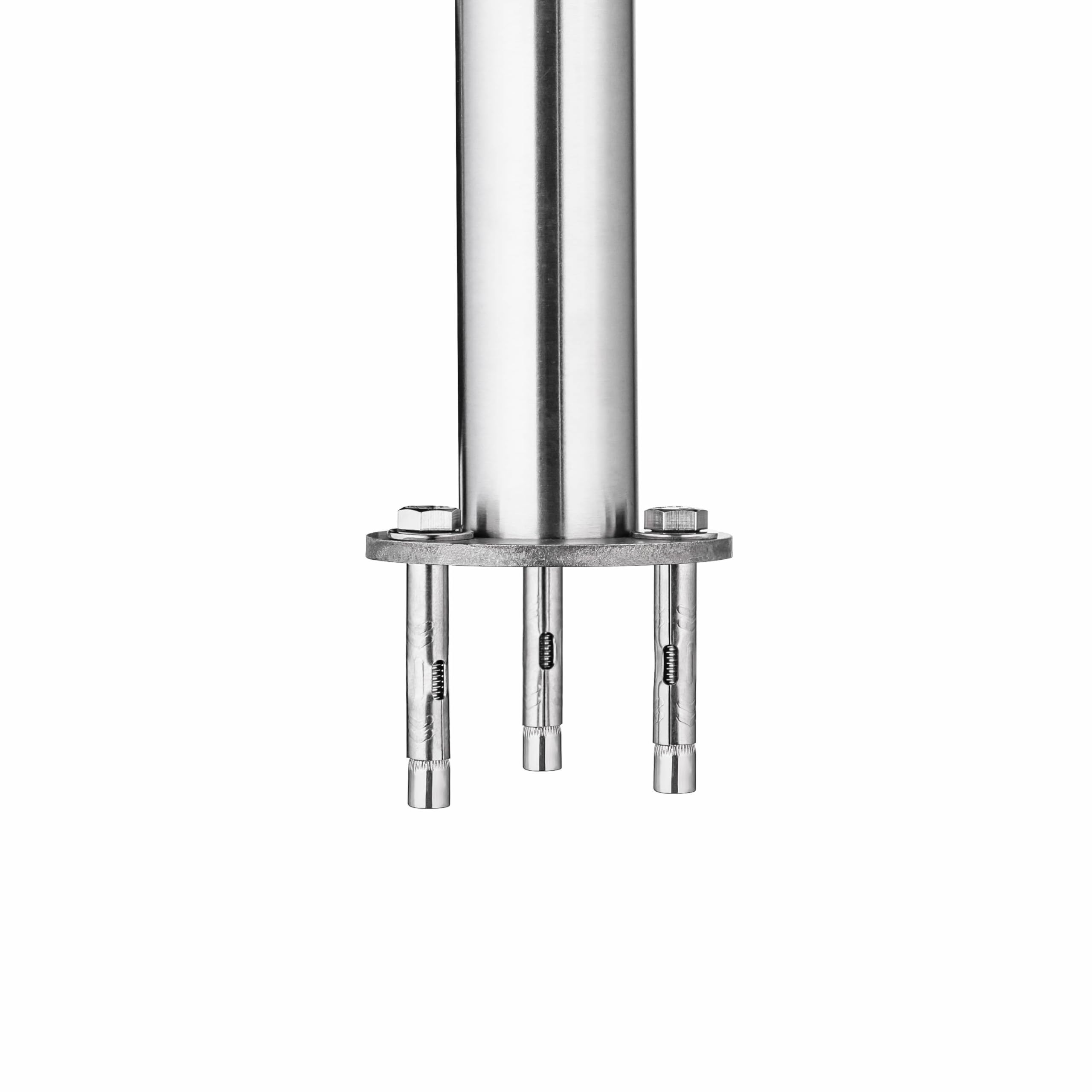 Garde-corps 200cm avec main courante, en acier inoxydable 201, pour intérieur et extérieur, garde-corps avec 5 traverses