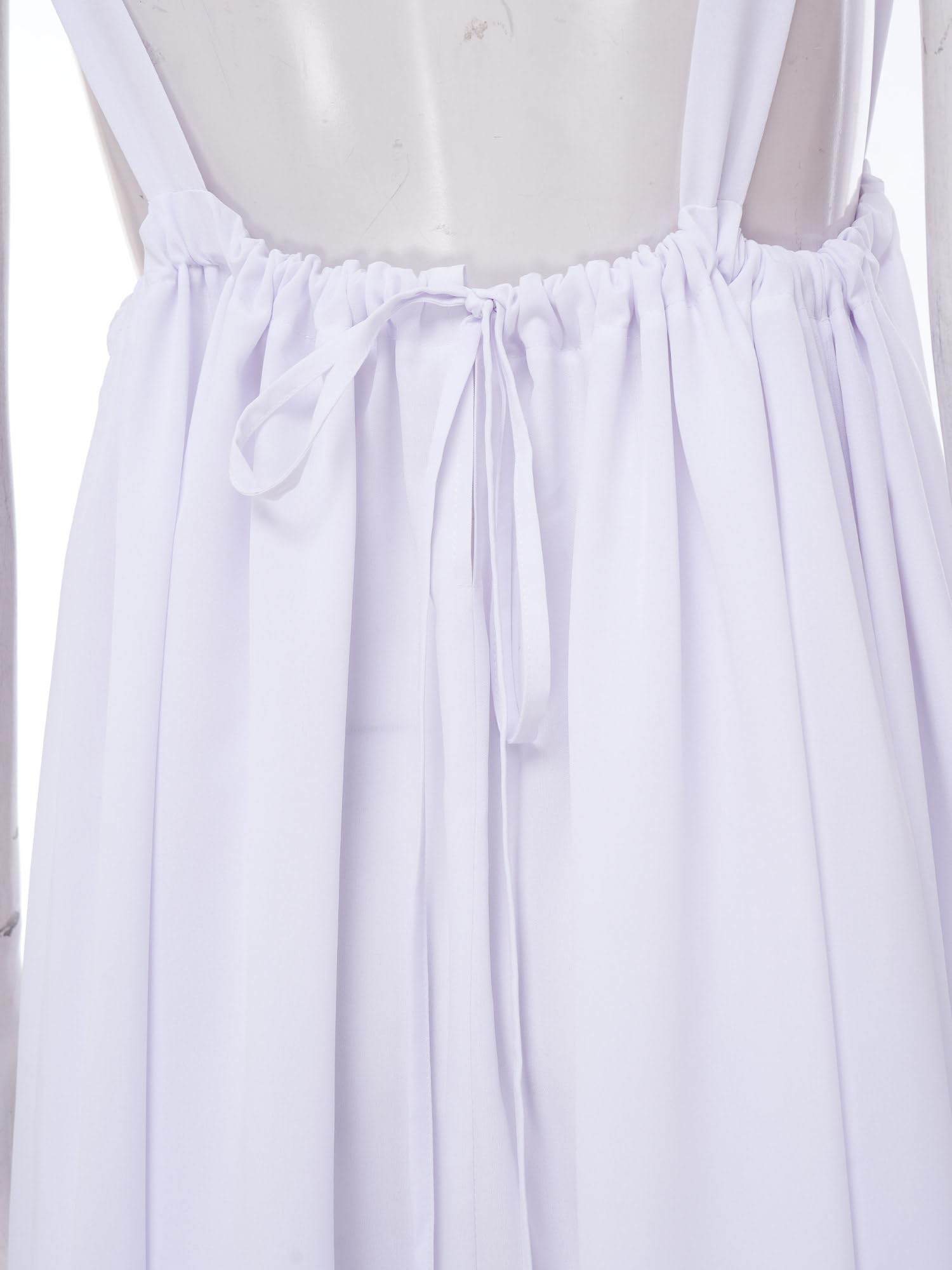 Alvivi Damska spódnica maxi, średniowieczna sukienka kostiumowa w stylu vintage, retro, długość do ziemi, sukienka do spania, sukienka ciążowa, odzież na imprezę, kostium historyczny