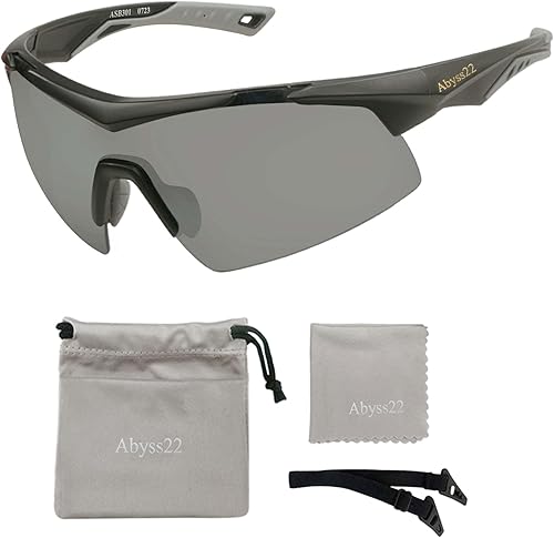 Miniatura 6 de Abyss22 Sport Sunglasses for MenWomen, Wraparound TR90 Frame, For Cycling Running Golfing Outdoor Sports