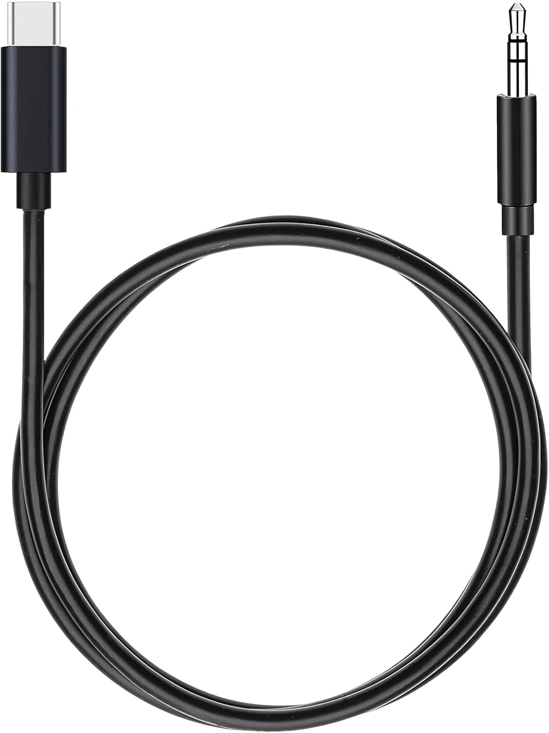 USB C to 3.5mm Audio Aux Jack Cable,3.3 ft, aux Cord for iPhone,Type C to 3.5mm Aux Headphone Stereo Cord Car Cable for iPhone 16/16 Pro, Samsung Galaxy S25 and Other iOS and Android Devices(White)