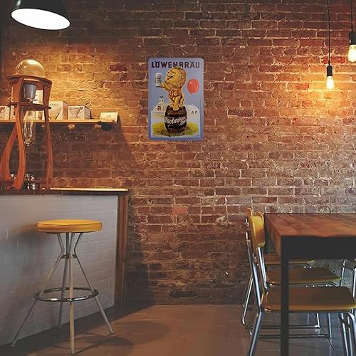 Miniatura 2 de erlood Lowenbrau Beer Retro clásico Home Decor Pared Tin Sign 12 x 8