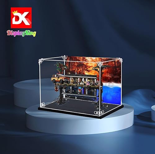 Miniatura 2 de Vitrina de acrílico con tornillo para Lego® Stranger Thing 75810 (Lego Set no está incluido) (fondo personalizado) (Stock de EE. UU.)