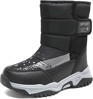 Snow Boots Kids,Boys Winter Boots,Girls Snow Boots,Child Snow Boots,Waterproof Winter Boots for Big Kids,Unisex-Child Snow Boots,Outdoor Toddler Shoes, Waterproof Toddler Boots,Warm Non-Slip Lightweight Boots(Toddler/Little Kid/Big Kid)