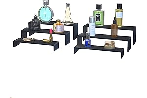 3-Tier Wooden Cologne Display Stand