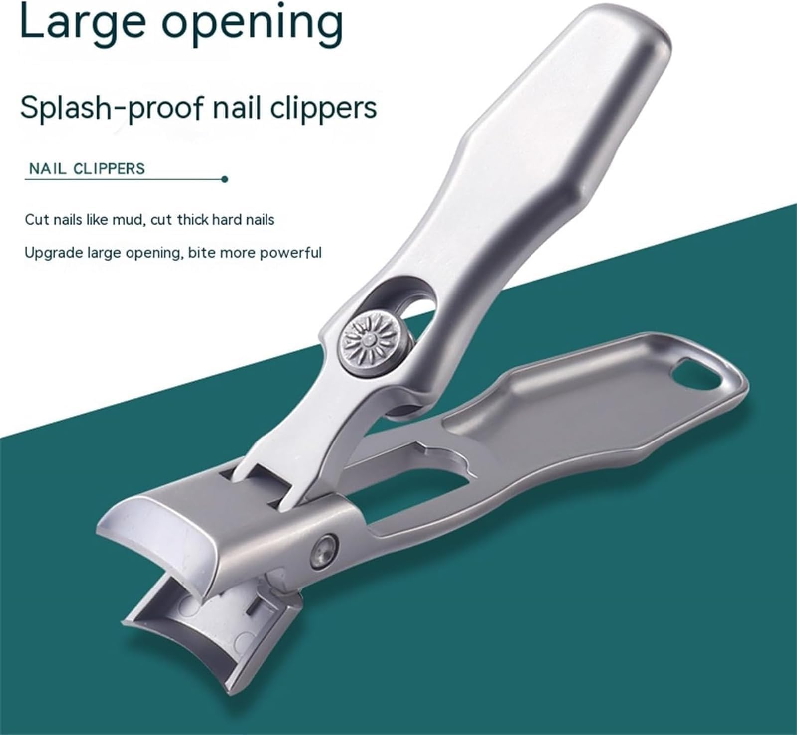 Gamedamai Nail Clipper, Conationfirm Nail Clippers, Vrsgs Nail Clipper, Ultra Sharp Stainless Steel Nail Clippers, Professional Extra Large Heavy Duty Toe Clippers for Seniors with Catcher File