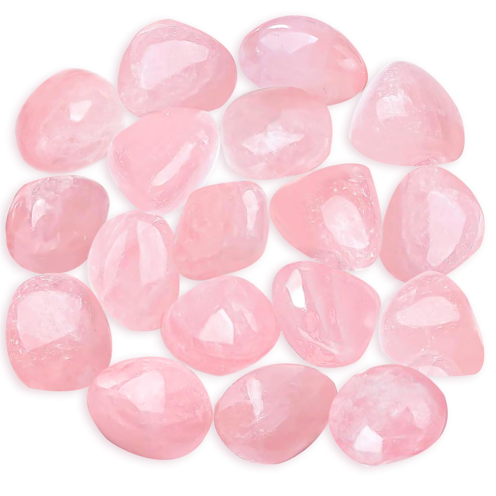 Quarzo Rosa Pietra Naturale Quarzo Rosa Trasparente Pietre di Quarzo Rosa Naturale Quarzo Rosa Trasparente, 2-3cm Quarzo Rosa Set da 100g di Quarzo Rosa Pietra Naturale （Numero Casuale）