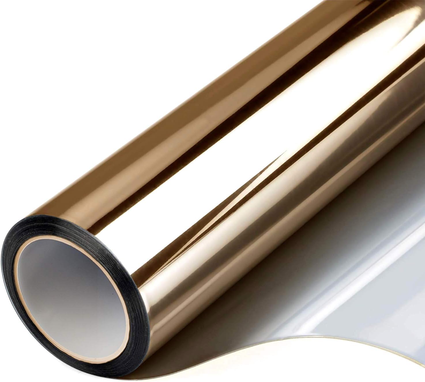 FILMGOO Window Film One Way Mirror Film Daytime Privacy Static Non-Adhesive Decorative Heat Control Anti UV Window Tint for Home and Office (Tee Silver, 60 * 200CM)