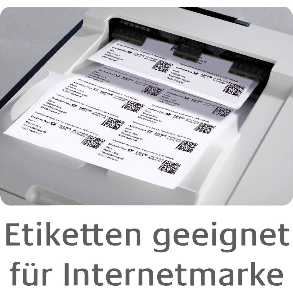 Avery Zweckform Transparente Adress-Etiketten, 99,1 X 42,3Mm