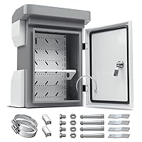 Vista 10 de Caja eléctrica al aire libre, placa de acero laminada en frío, viga trasera de aleación de aluminio, diseño de ventilación de una pieza, IP65