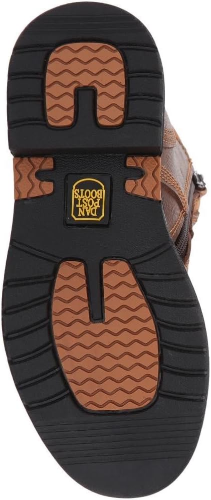 Dan Post Boys' Zyon Leather Boot Round Toe Brown 2 D(M) US