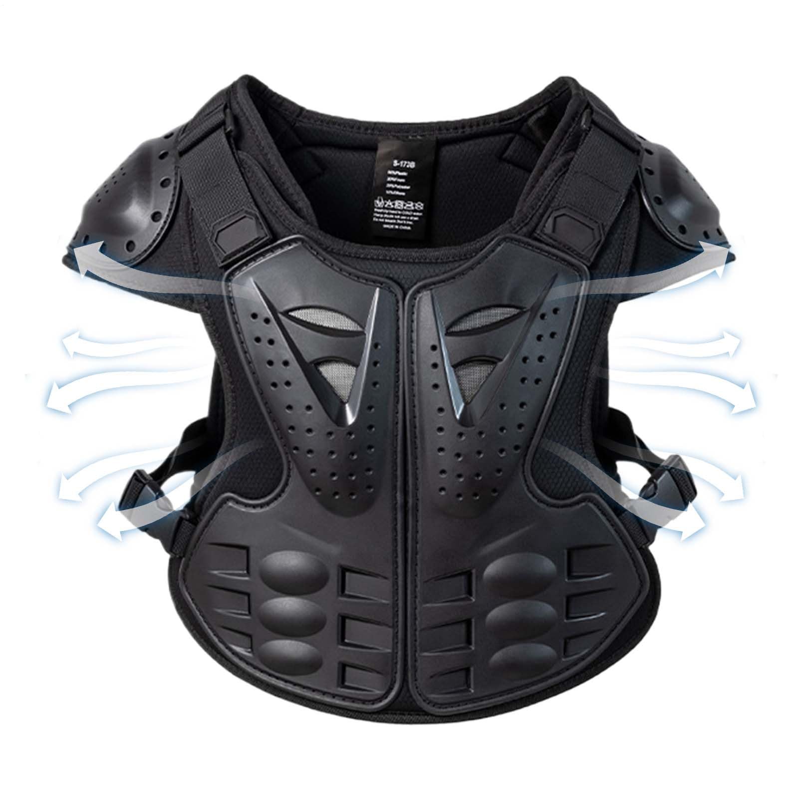 Attrezzatura per la sporcizia, protezione del torace regolabile, protezione da ciclismo con assorbimento degli urti, gilet da equitazione con supporto imbottito, attrezzatura di sicurezza all'aria