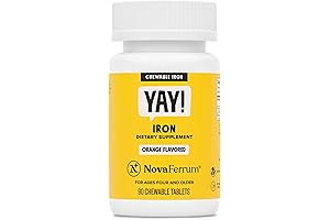 Yay NovaFerrum - 18mg Iron Supplement for Anemia - 90 Servings