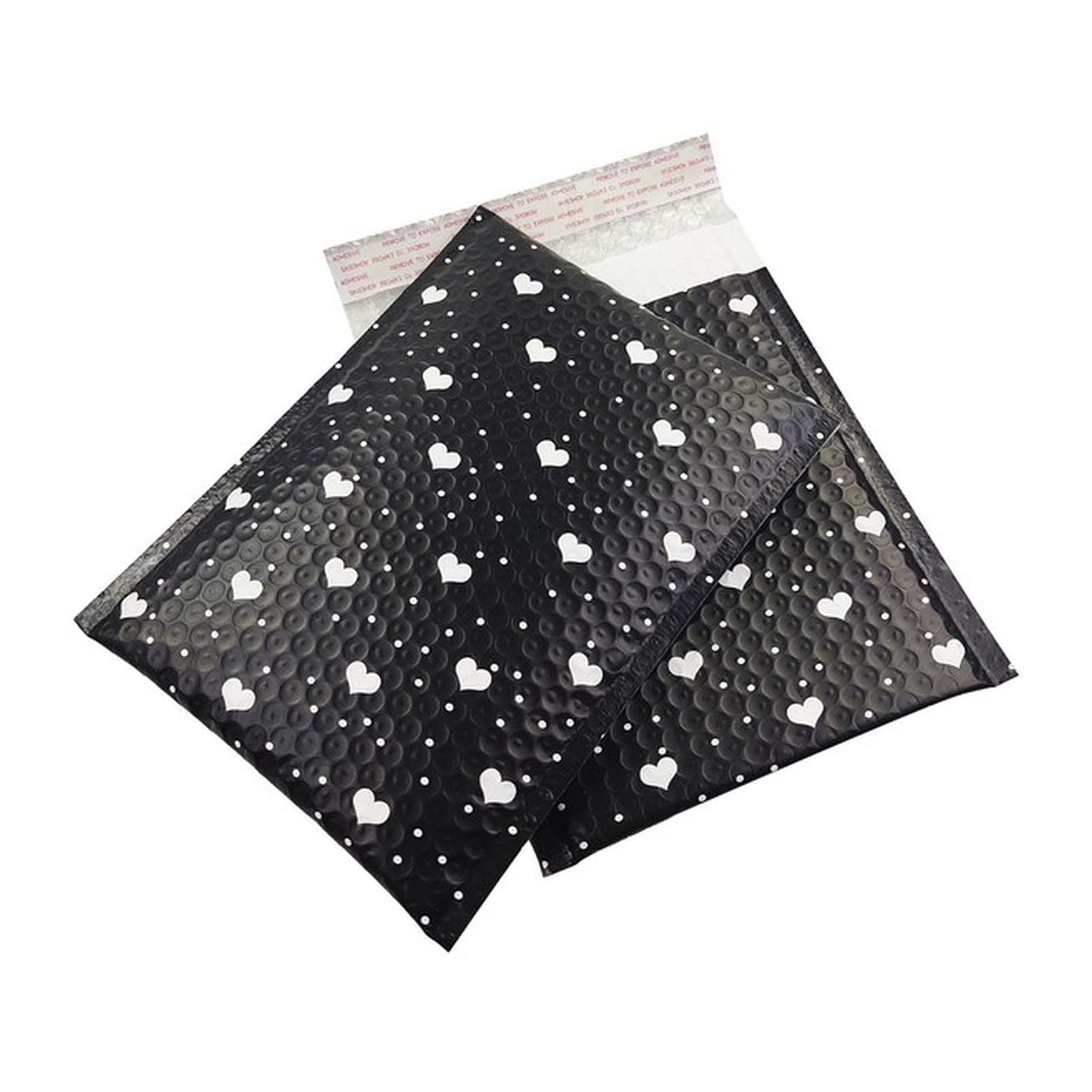 Luftpolsterumschläge 25 stücke 7x9 "Mailer Poly Blase gepolsterte Mailing Umschläge for den Mailer Geschenkverpackung Selbstversiegelungsbeutel Blasepolsterung Luftpolsterumschläge A4 ( Size : Black L