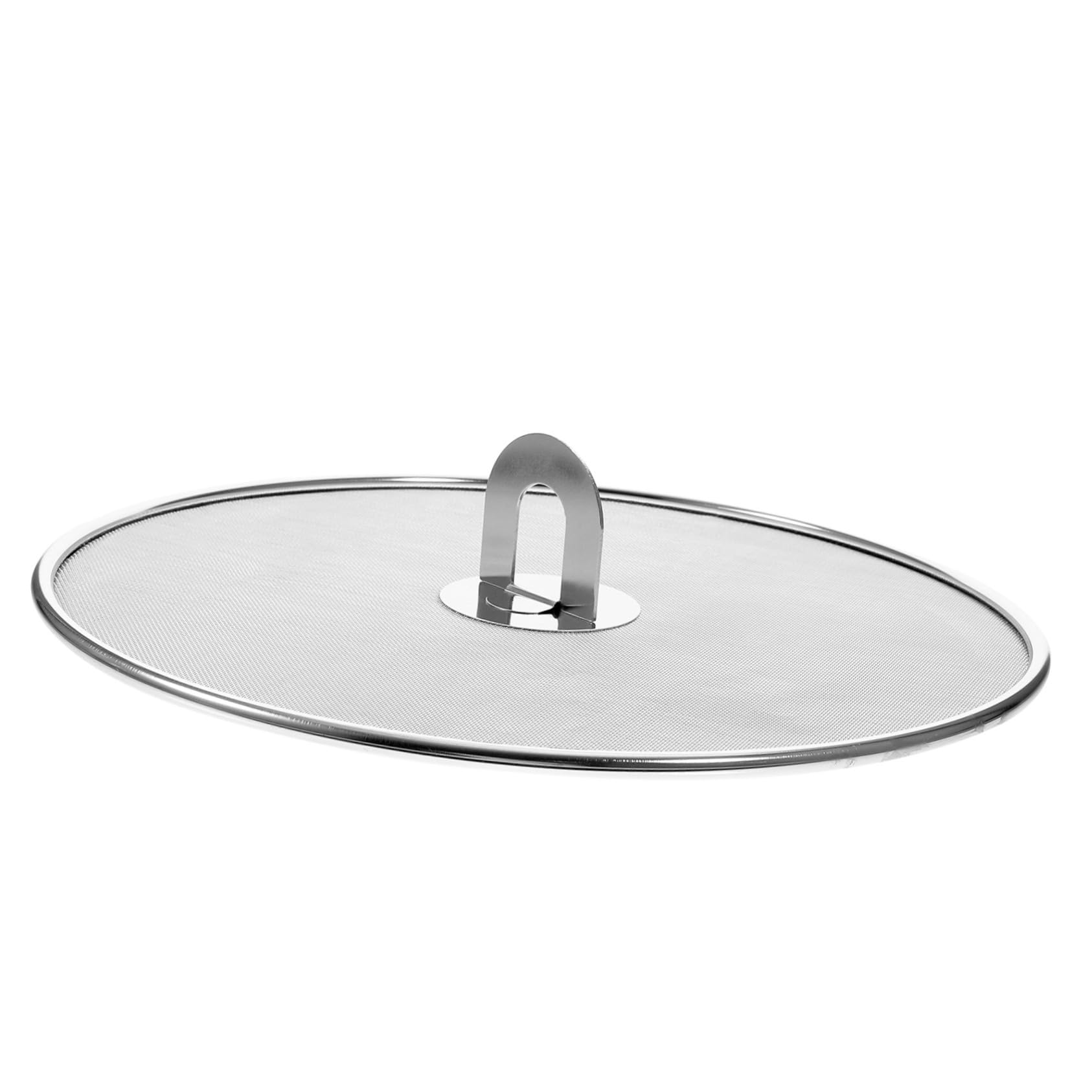 LALADEFIEE Stainless Steel Oil Splashing Cover Fine Mesh Splatter Screen for Frying Pan Grease Splatter Guard for Safe Cooking Easy to Clean for Home and Restaurant Use