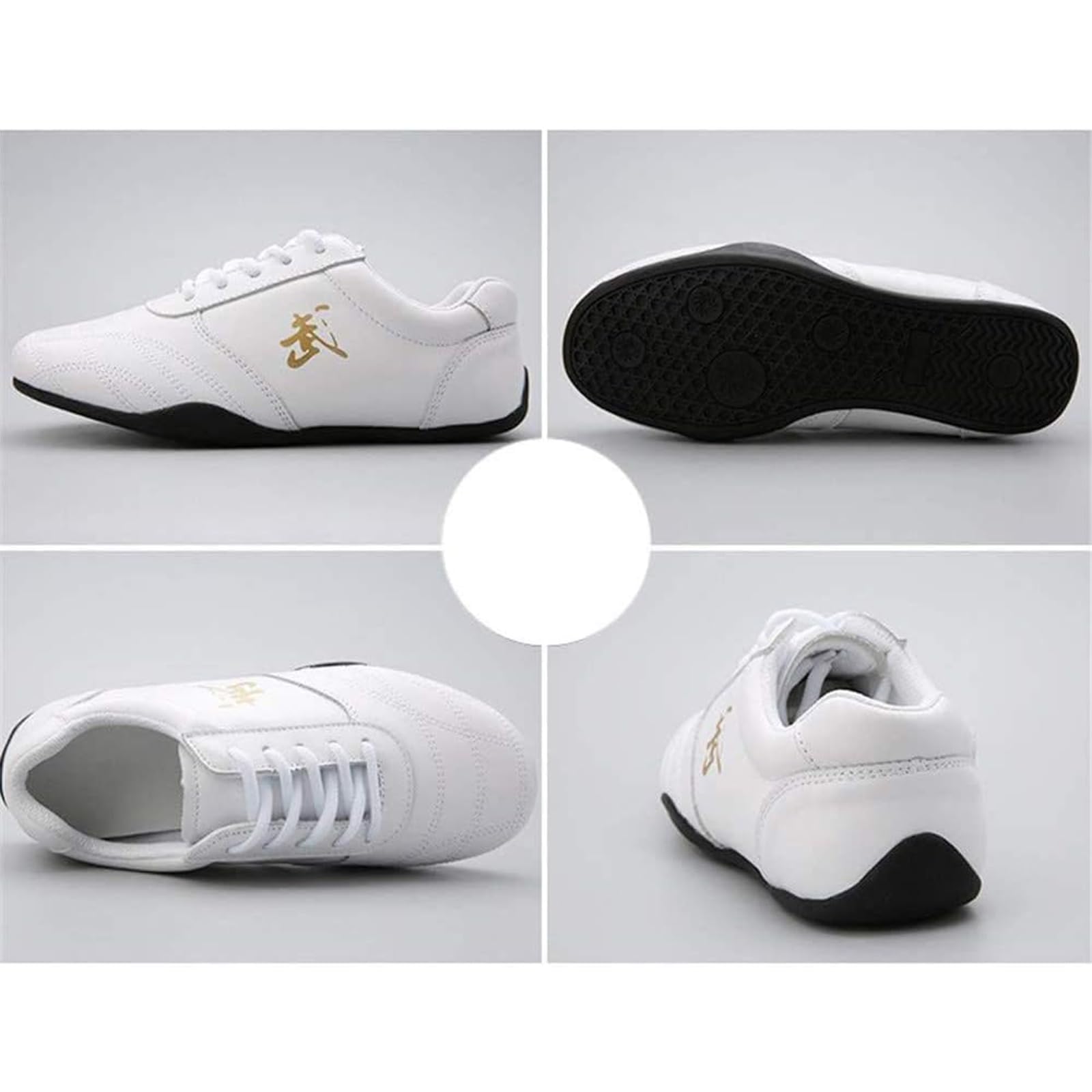 Chaussures De Tai Chi, Respirant Cuir Antidérapant Chaussures De Taekwondo, Sports Arts Martiaux Sneaker Unisexe Tai Chi Chaussures for Enfants Adultes