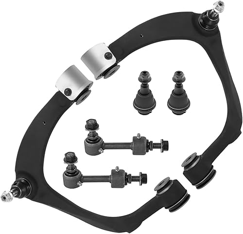 Miniatura 127 de Detroit Axle - Kit de brazos de control AWD para cargador Chrysler 300 Dodge Challenger Magnum, 2 brazos de control superiores delanteros con rótula