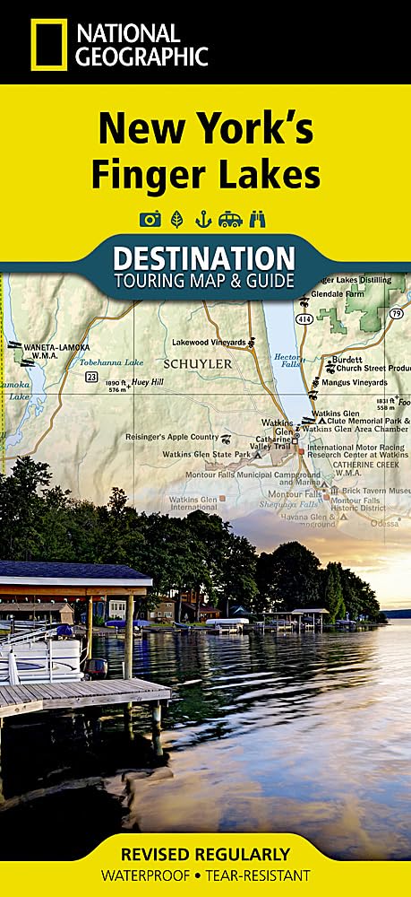New York's Finger Lakes: Destination Map (National Geographic Destination Map)
