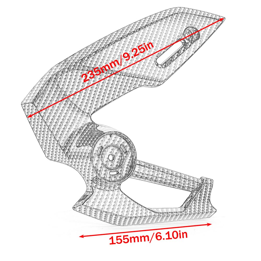 Motorrad Seitenverkleidung Passend für Kawasaki Z900 2025–2026. Linker und rechter Rahmen, Seitenabdeckung, Verkleidungsplatte, Schutz, Spoiler-Gugel-Abdeckung Motorrad Kühlerschutz(A)