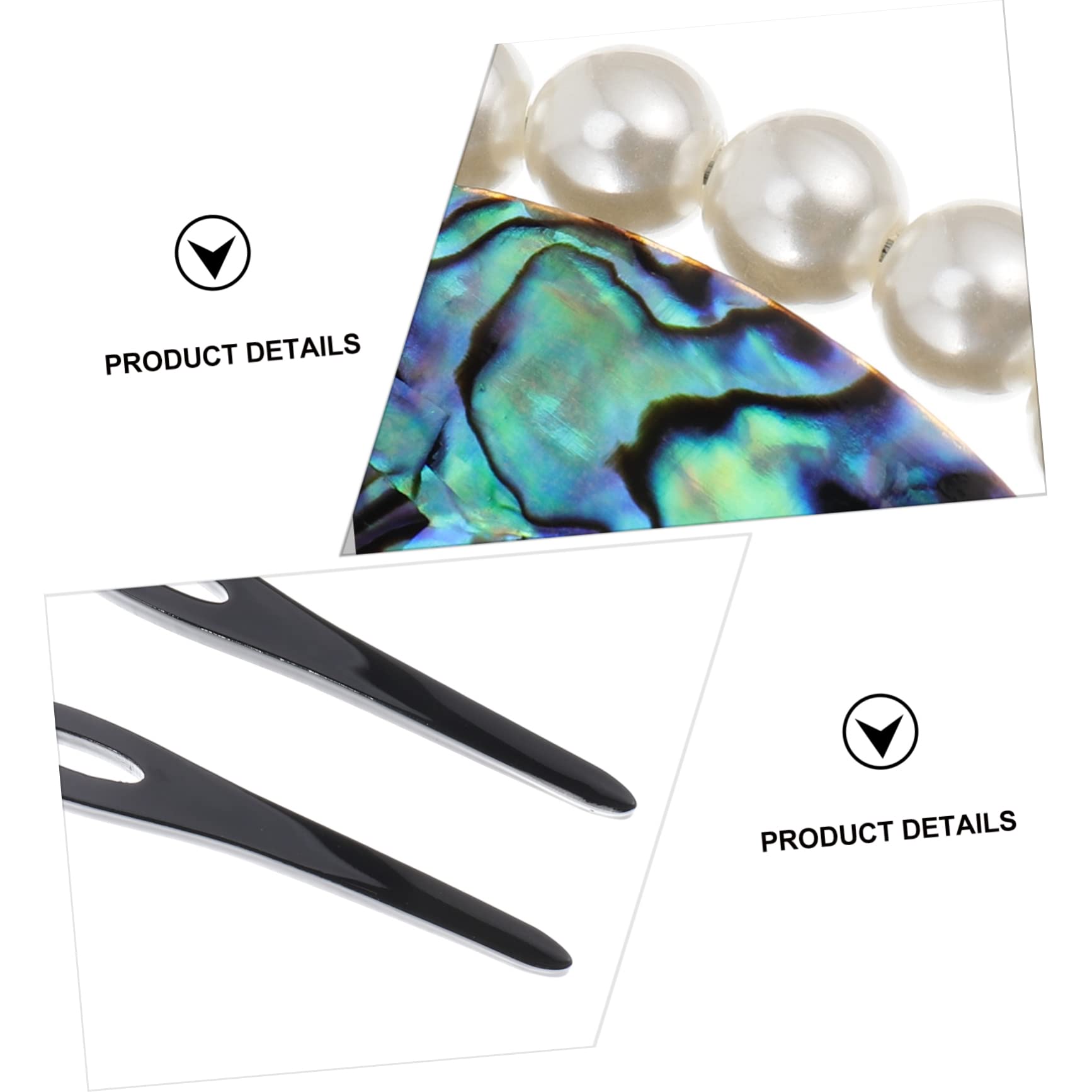 MAGICLULU 3St Shell-Haarnadel Haarspangen für Damen japanischer Haarstab u Haar Haarklammer Retro-Haargabel Haarpflegezubehör Hülse Haarstock Material Acryl