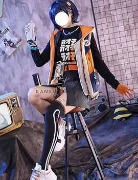 新品　ゼンゼロ　紅豆　コスプレ　衣装　扇子ウィッグセット　ZZZ 新品 ゼンゼロ 紅豆 コスプレ 衣装 扇子セット ZZZ Qoo10] 在庫