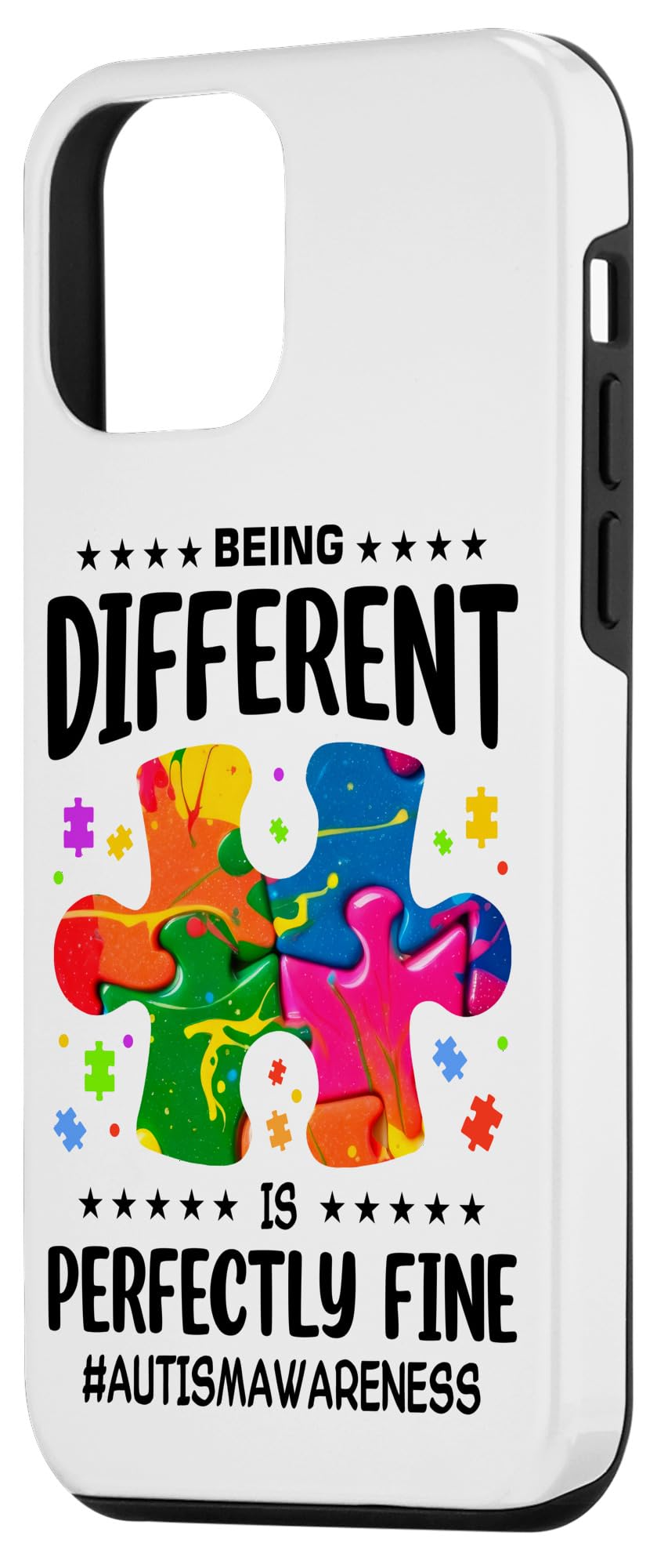 Funny Autism Spectrum Design for Autism Awareness Case for iPhone 12 mini - Image 2