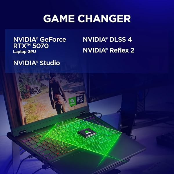 Lenovo Legion 5 Gaming Laptop - Display OLED WQXGA 15" 165Hz, Nvidia GeForce RTX 5070 8GB, Intel Core i7-13650HX, RAM 32GB, SSD 1T, Windows 11 Home, RGB Keyboard - Eclipse Black - 3