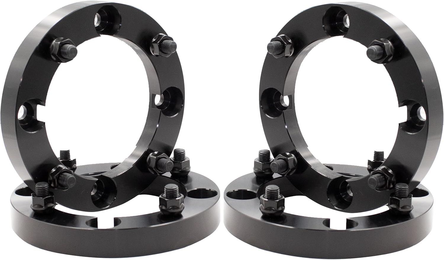 Wheel Accessories Parts 4 Pcs ATV UTV Wheel Spacers 4 on 156mm 4x156mm 1.00 Inch Thick 130mm Hub 3/8" Thread Stud Fits Polaris