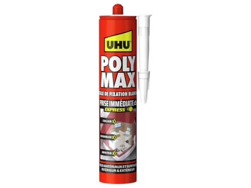 UHU Poly Max Prise Immédiate - Colle de Fixation Forte Tous matériaux