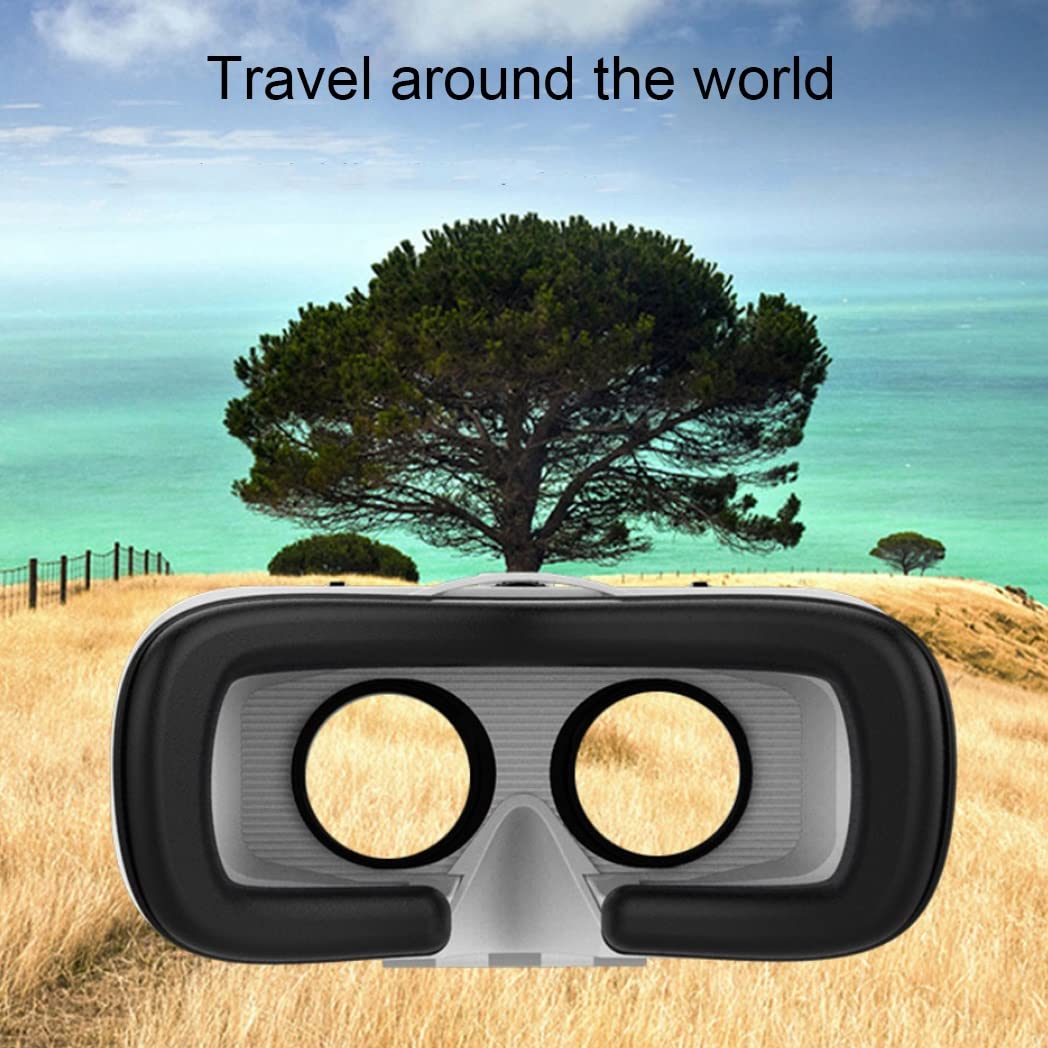 Gafas de Realidad Virtual, 3D VR Gafas con Controlador Bluetooth para Juegos Visión Panorámico VR Glasses para iPhone 13 Pro Max/13 Pro/13/12/11, para Samsung Galaxy S21, Huawei, Xiaomi