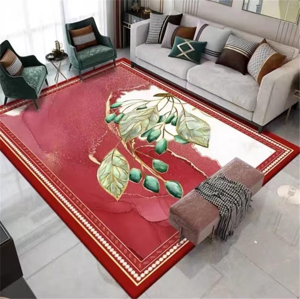 Coussin sol enfant grand tapis lavable et confortable rouge 180x230
