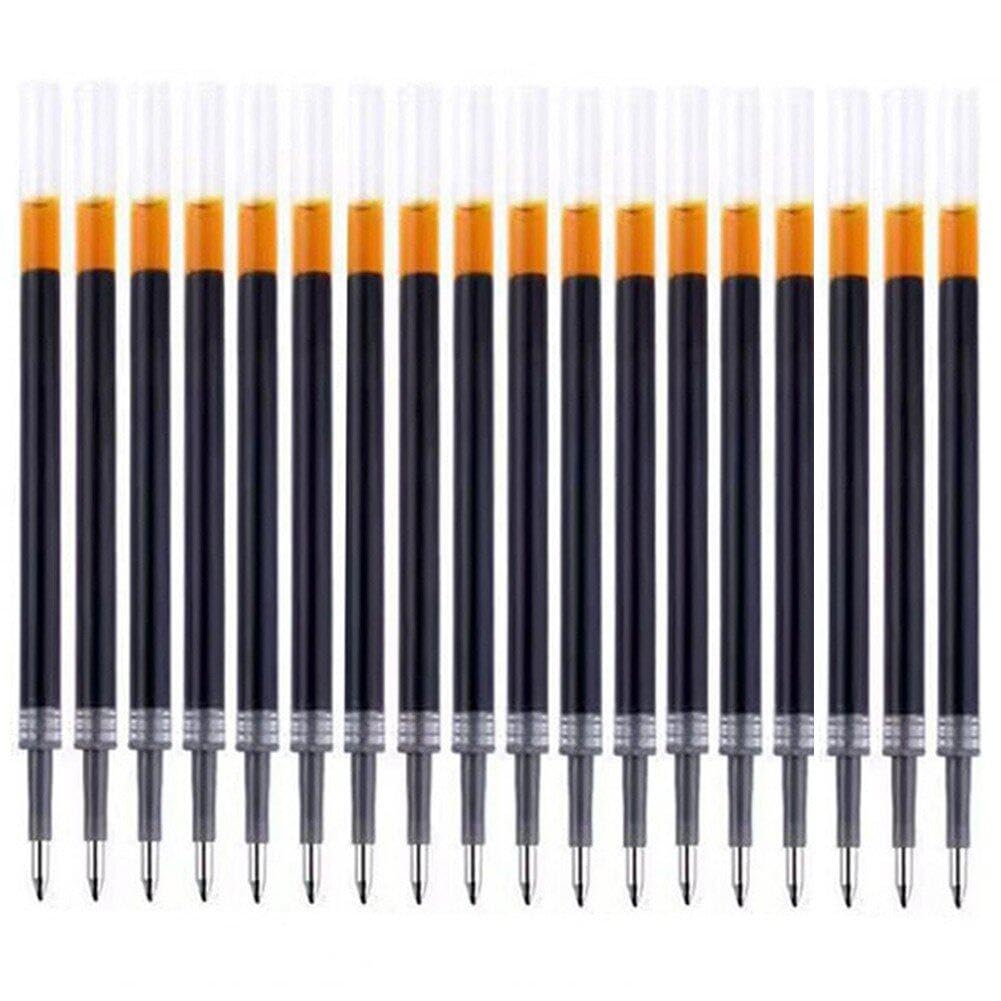 Dinntty Black Gel Pen Refills 18Pcs 0.5Mm Ink Gel Pen Refills Replacement For Office School Writing Stationery Supplies
